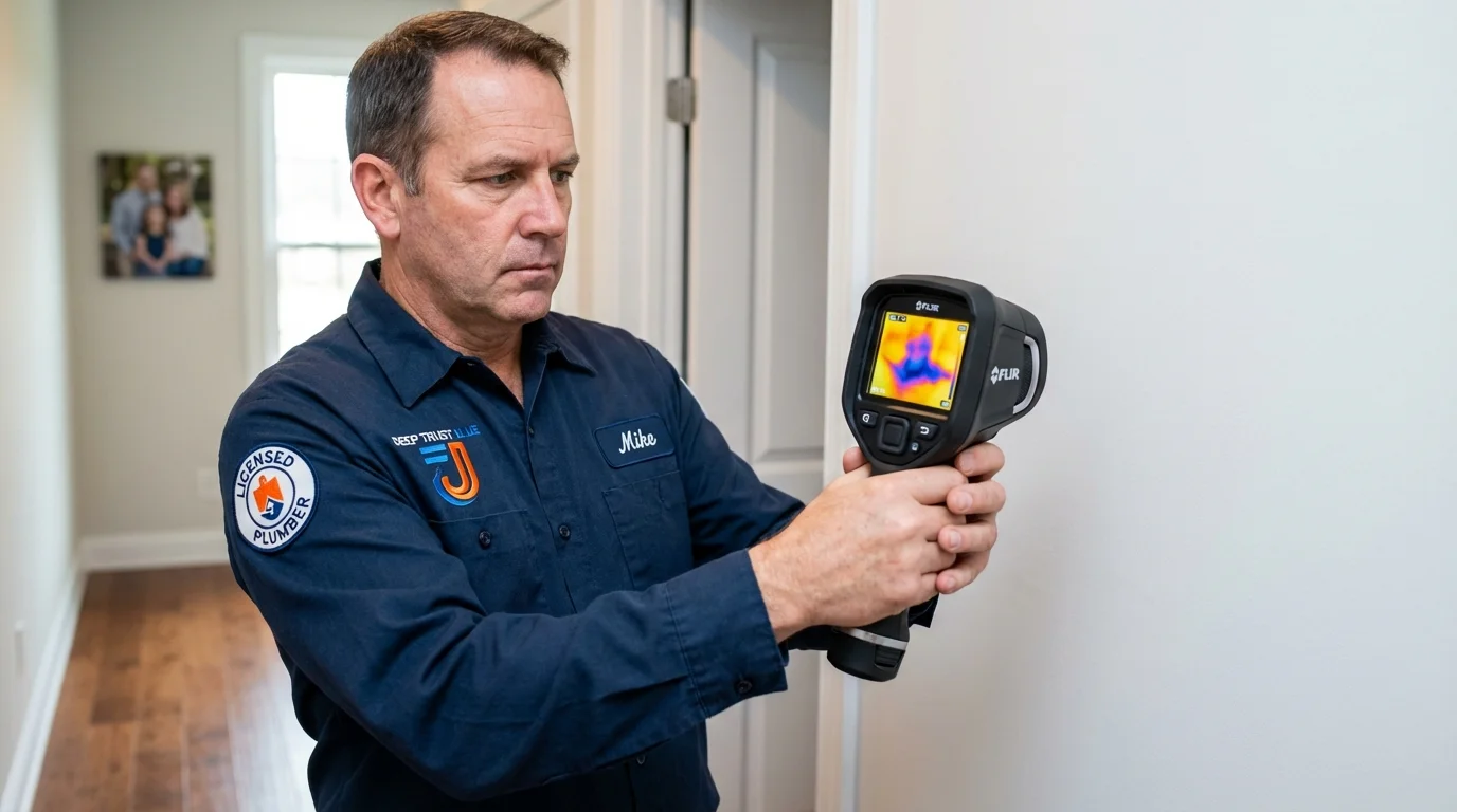 Thermal imaging leak detection by Johns Plumbing LLC in Mosquero